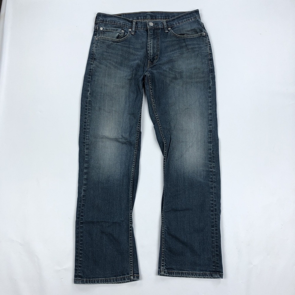 Levi's Men's 32x30 Blue Straight Leg Denim Jeans 559 Regular Fit Zipper Fly